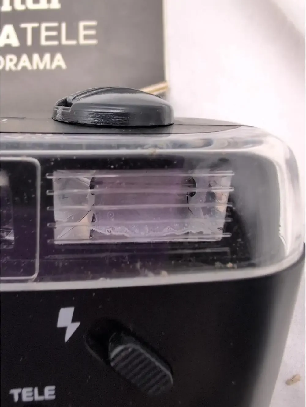 Vivitar Vista tele Focus Free Film Camera with manual TeleWide Panorama untested